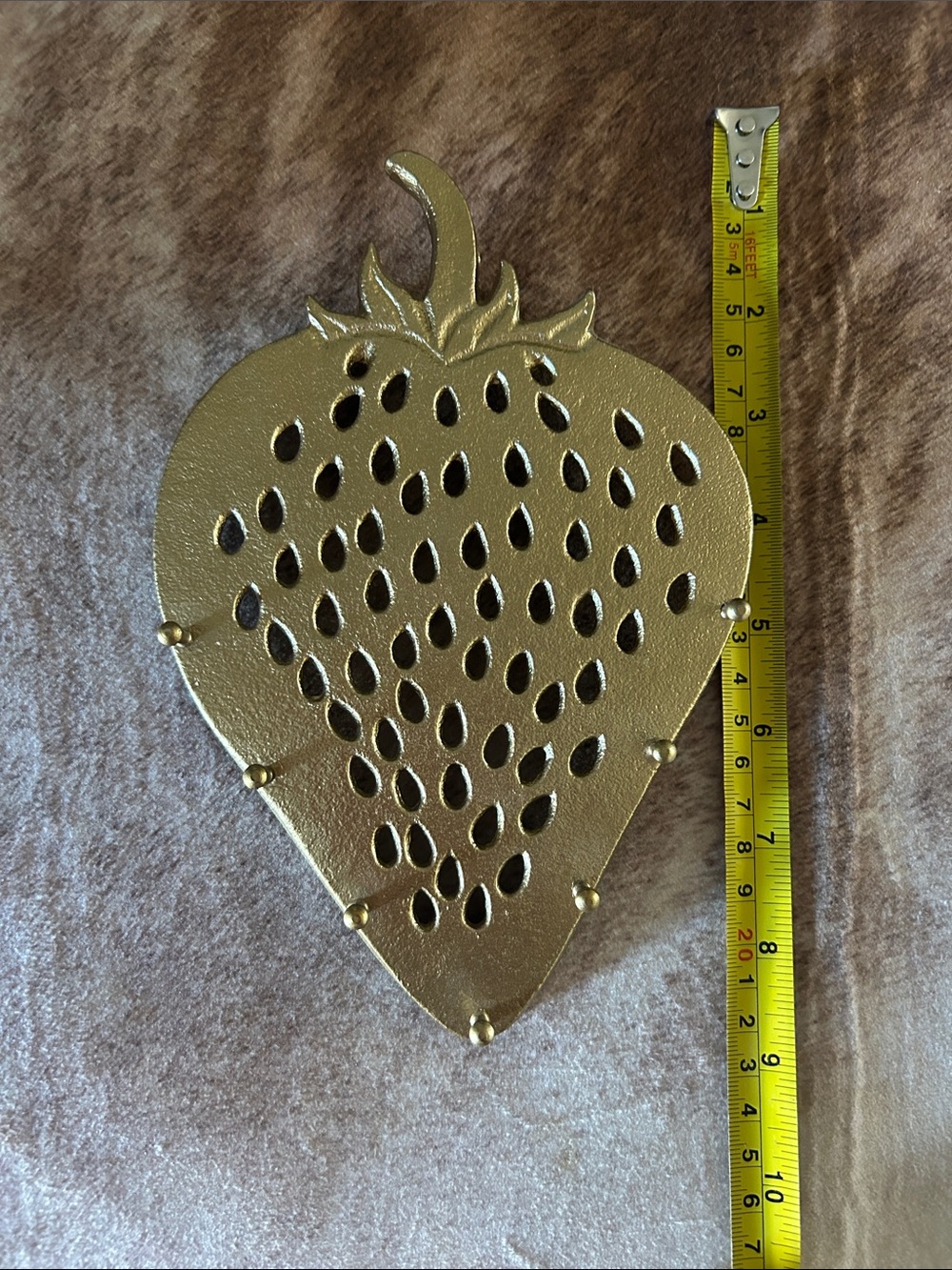Gold Metal Strawberry Wall Accent World Market